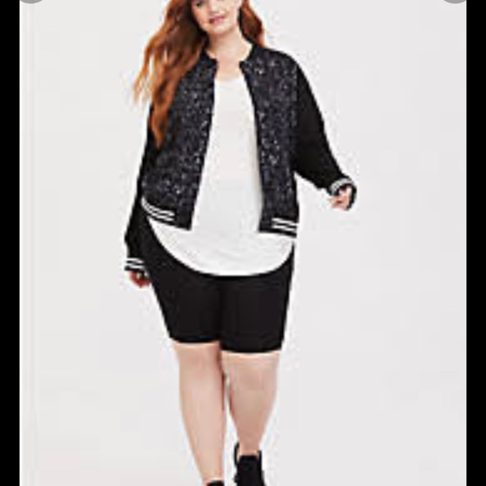 Torrid : Dark Gray Leopard Bomber Jacket Gently Used